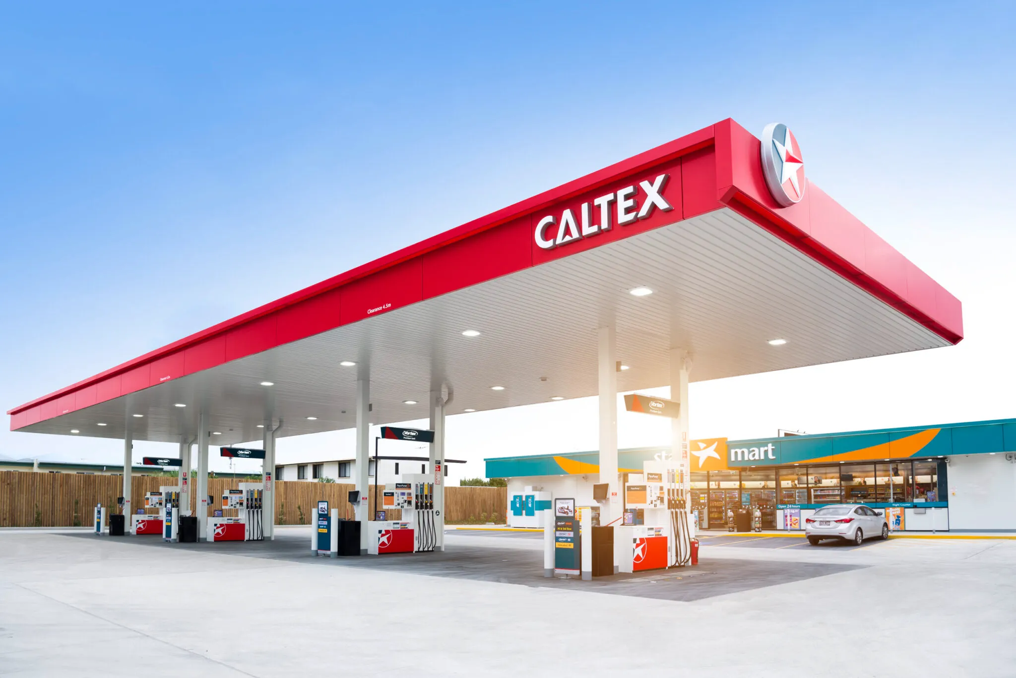 Caltex Starmart service station forecourt fit-out Sydney, delivered by MKP Projects in partnership with Building Project Solutions